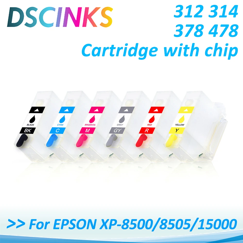 312314378XL478XLEmptyRefillableCartridgeWithChipForEpsonXP