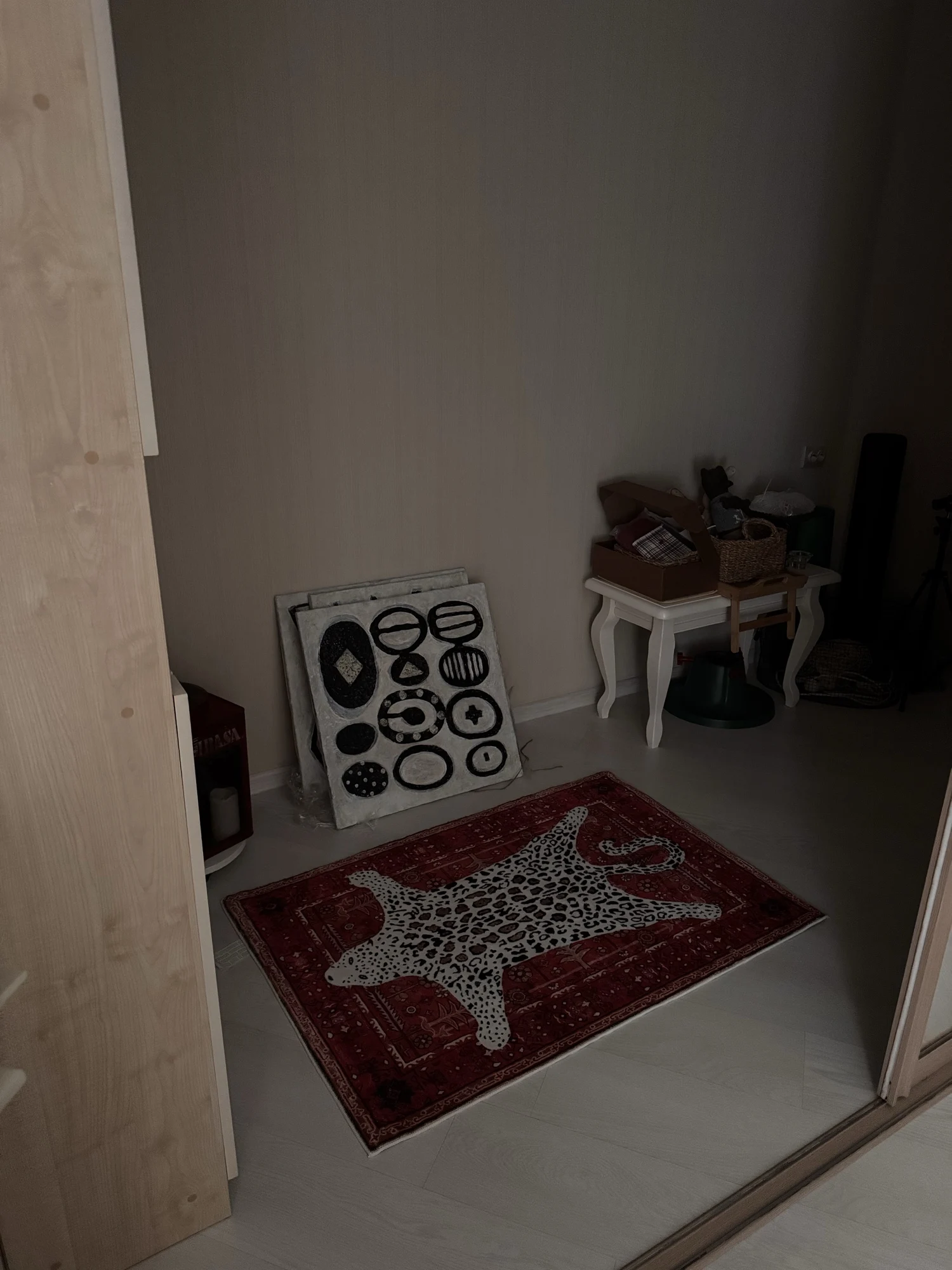 Boho Leopard Print Carpet, customer photo