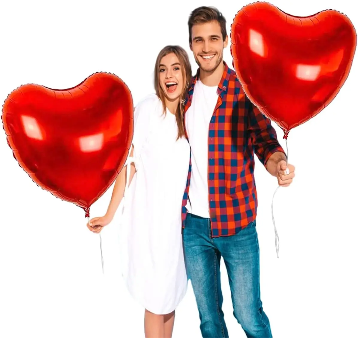 10 Globos Corazon 45cm 18 Pulgadas Decoracion 14 Febrero San Valentin Fiesta Pareja Amor Amistad Boda Novios Romantico Regalo Sorpresa Metalizado Apto Helio