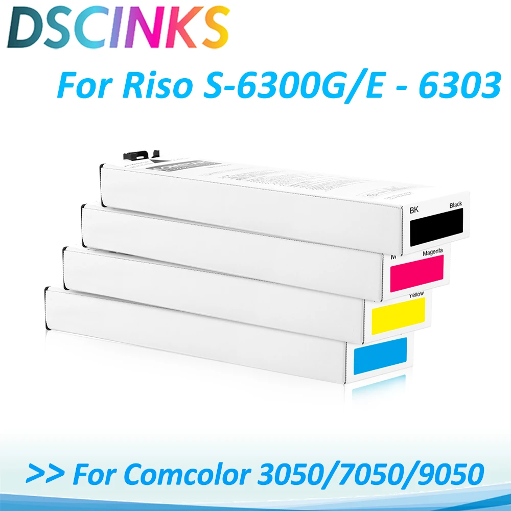 para Riso S6300g Riso S-6300e S-6301g e 6304 e Chip para Comcolor 3050 7050 9050 Impressora