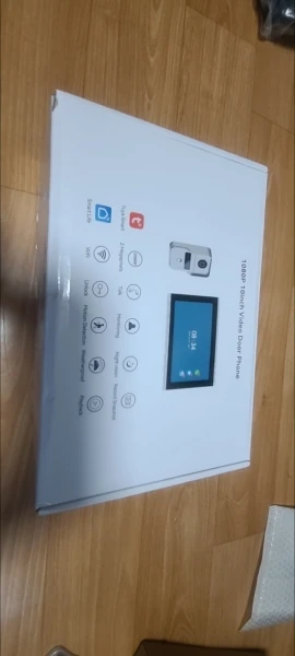 1080P 10 Inch Touch Screen Wifi Video Doorbell, Smart TUYA Home Video Intercom 32G Card Rceord Kit ID Unlcok 4-Wire Connection photo review