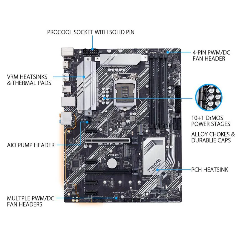 ASUS-Z490-P lga 1200 for intel,lga 1200®ATX-デュアルM.2