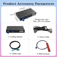 Wireless CarPlay Android Auto Decoder For Land Rover Jaguar Range Rover Evoque Discovery Bosch Harman BT Mirror Link AUX Module 6