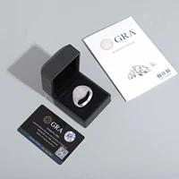 Fine Jewelry VVS1 With Certificate Moissanite For Women Rings S925 Silver Classic Girl Luxury Ring - Image 3