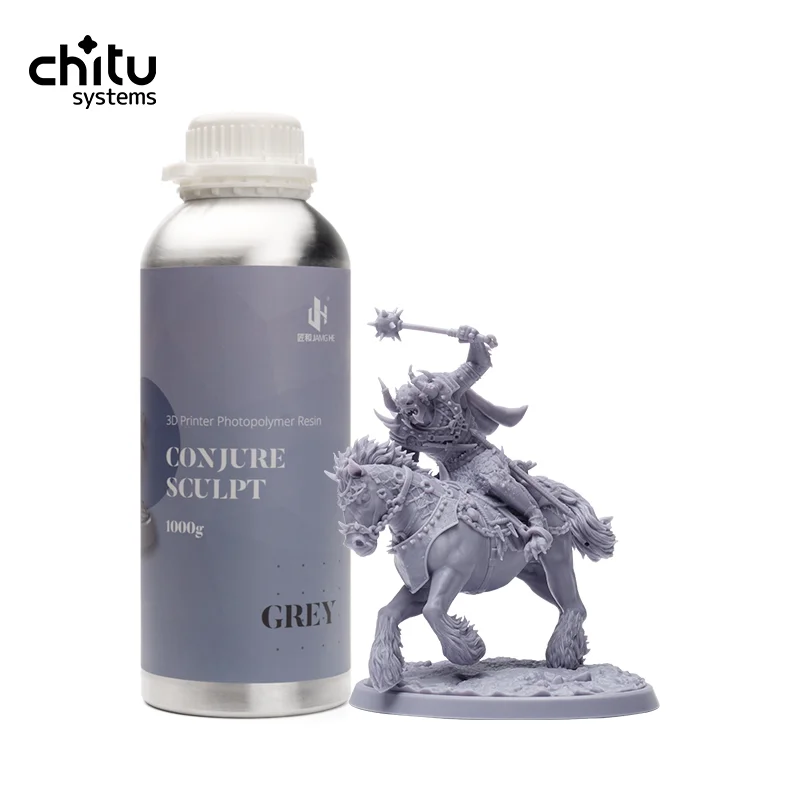 Chitu Systems Conjure Sculpt Resin – 405nm UV Photopolymer, High-Precision, 1000g Red Wax Color, For LCD 3D Printers