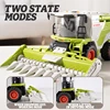 New 1/24 Farm Grain Harvester Model Lighting/Spray Multi-functional Farmer RC Cars Toys Wheat/corn Crop Harvester Children Gifts 6