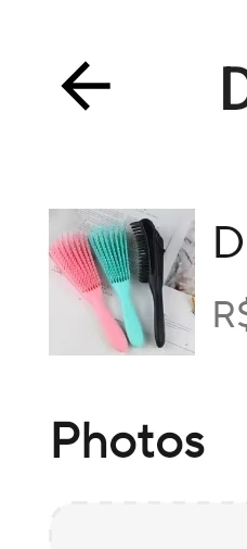 Escova Polvo Detangler para Cabelos Cacheados - Sortido - Desembarace com Facilidade e Realce a Beleza dos Seus Cachos photo review