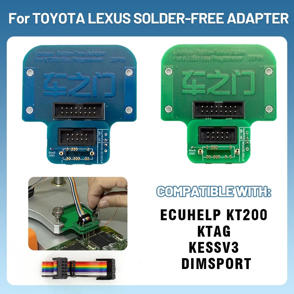Ecuhelp Kt200 Ecu Programmer Tool Bdm/Jtag Adattatore Senza Saldatura Per Toyota Lexus