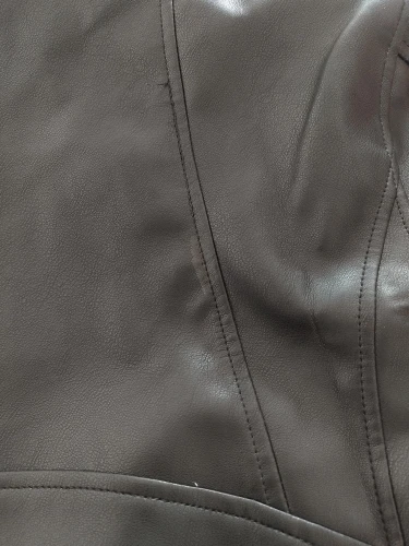 Ailegogo Faux Leather Short Jacket photo review