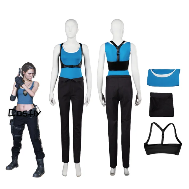 Resident Evil Cosplay para mulheres, traje de carnaval disfarçado para  meninas, ilha da morte, top e calça fantasia, Jill Valentine - AliExpress