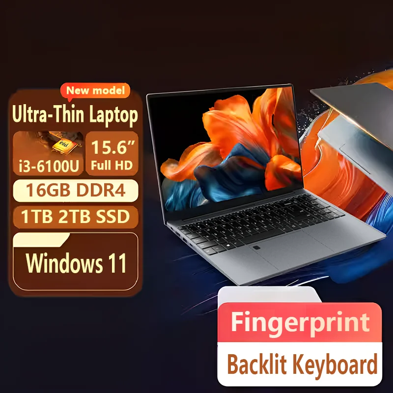 FUCHU NOWY Laptop 15.6” 16GB RAM 512GB SSD z EU za $196.47 / ~721zł