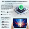 11 inch Tablet Android 14 with Octa-Core Processor, 12GB RAM+128GB ROM(1TB TF), 5MP+13MP, Split-Screen 6800mAh, Tablet with Case 6