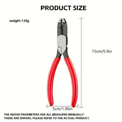 Versatile Pliers with Wire Cutting and Screw Extraction Features (6 inch)