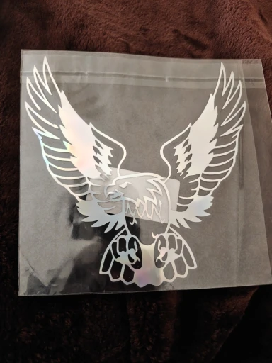3D Bald Eagle Car Sticker Vinyl Decal - 2-Pack For Covering Scratches, 7.1x9.4 Inches - View #3