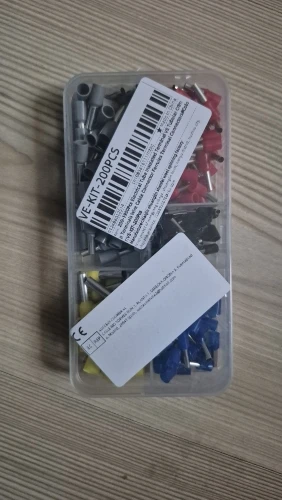 200-1900Pcs Electrical Tube Insulated Terminal VE Tubular Crimp Terminals Wire Cable Connector Ferrules Terminal Connectors photo review