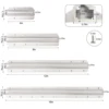Aluminum Kayak Track Rails Bracket Accessories Kayak Track mount Rail System Fishing Rod Rack Holder Mounting Base Canoe 2