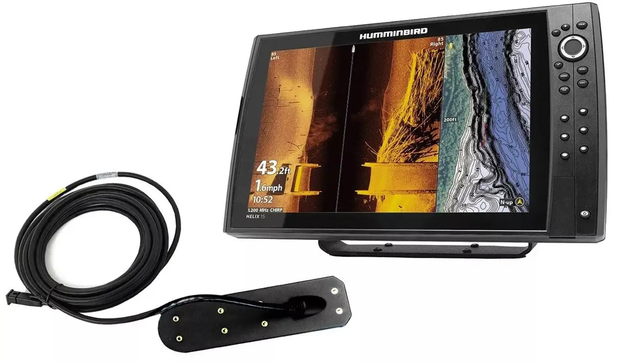 Best offer HE LIX 15 Fishfinder CHIRP MEGA SI+ GPS G4N Bluetooth & Transducer deep fishfinder