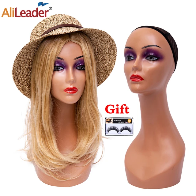  Amagogo Women Wig Head Mannequin Hats Display Model  Multifunctional Wig Display Stand Female Manikin for Hats Headscarves  Glasses Necklaces Jewelry : Everything Else