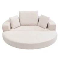 Уютный вельветовый диван-мешок. Модульная напольная кровать (173x176 см) для эстетической гостиной. Мягкая и удобная охлаждаемая мебель