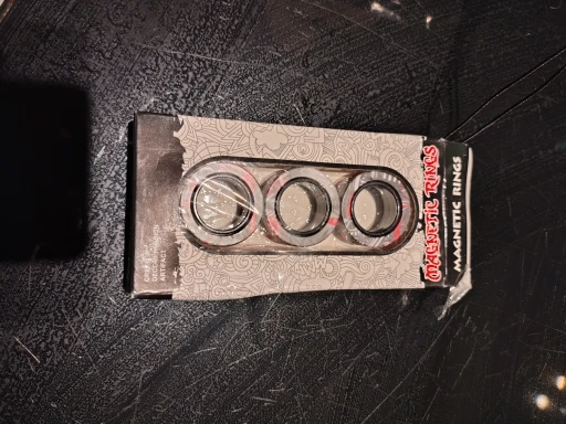 Magnetic Rings Fidget Toy Set Adult Fidget Magnets Spinner Rings Fidget Pack Great Gift for Adults Teens Kids (3PCS) photo review