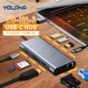 10 in 1 USB C Hub usb3.0 2.0 Docking Station with 4K HDMI 100w Charging 1080 HD SD/TF Splitter for typec Laptop MacBook Pro 1