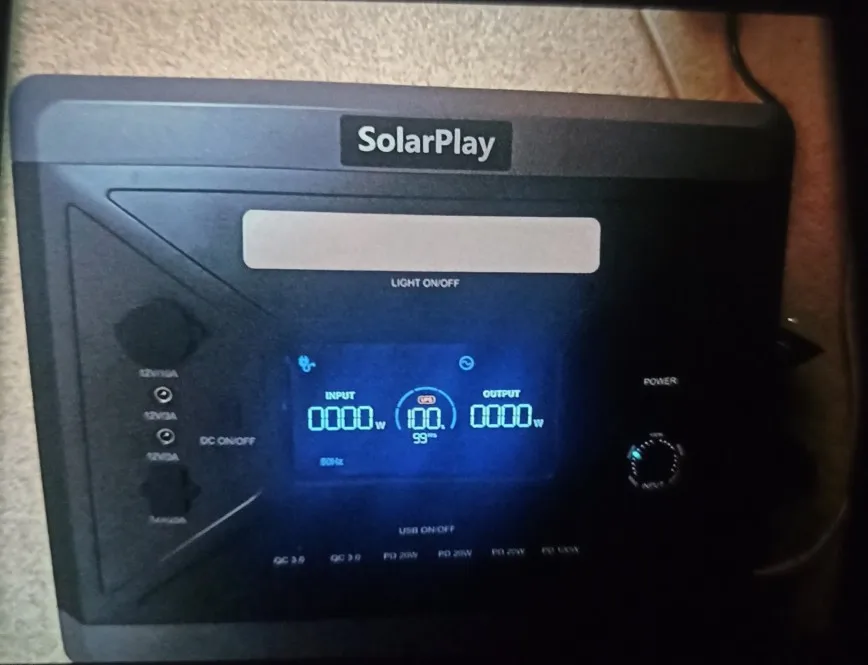 SOLARPLAY Q2501 Q2402M Portable Power Station 2160WH 2304WH LiFePO4 Battery with 2400W/2500W (4800W Peak) Solar Generator photo review
