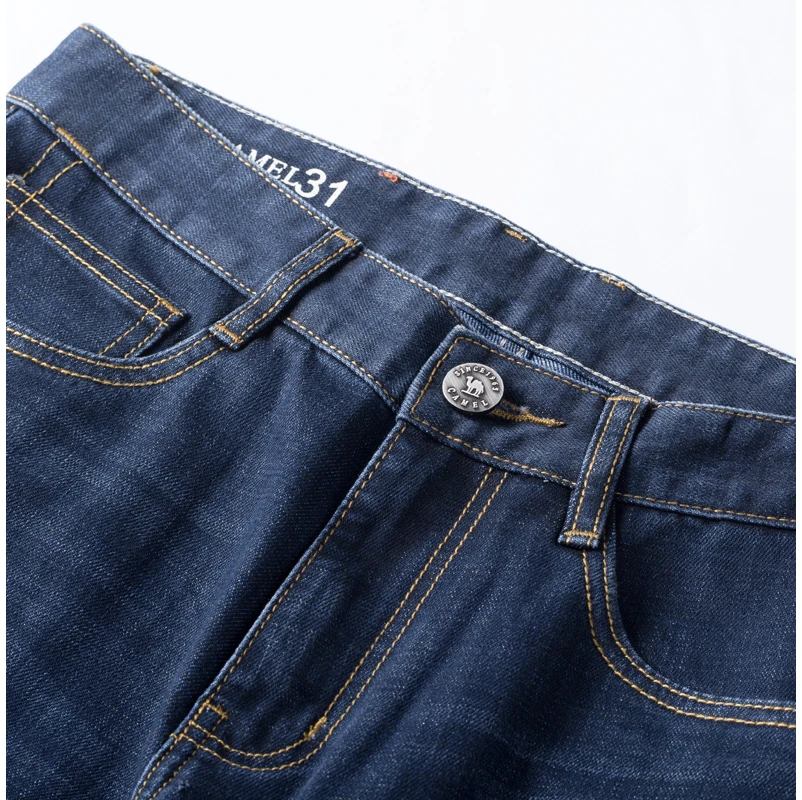 GOLDEN CAMEL Men's Pants Hiking Pants Micro-elastic Washed Mid-waist Business Casual Cotton Trousers Tactical Pants for Men Camp