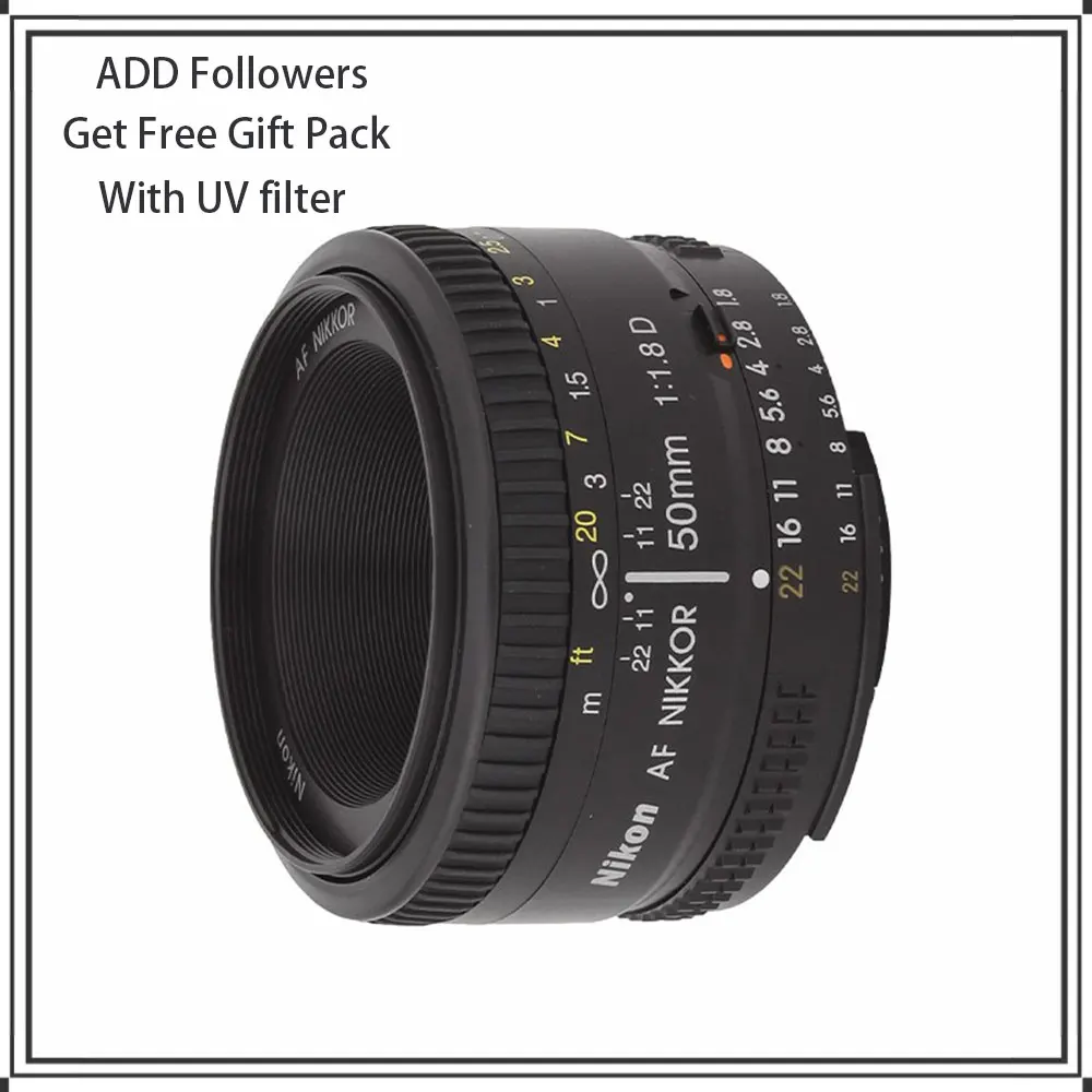 Obiettivo Nikon 50Mm Nikkor F/1.8D Af Prime Per Fotocamere Dslr