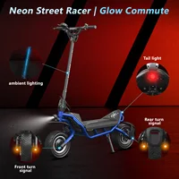 Trottinette électrique puissante SUNNIGOO X3, moteur haute puissance 1800W, batterie grande capacité 60V 28.6Ah, double mode de conduite, vitesse maximale 65KM/H, véhicule de trajet longue portée, pneus tout-terrain 11 pouces, trottinette électrique adulte pour la conduite en extérieur. 3