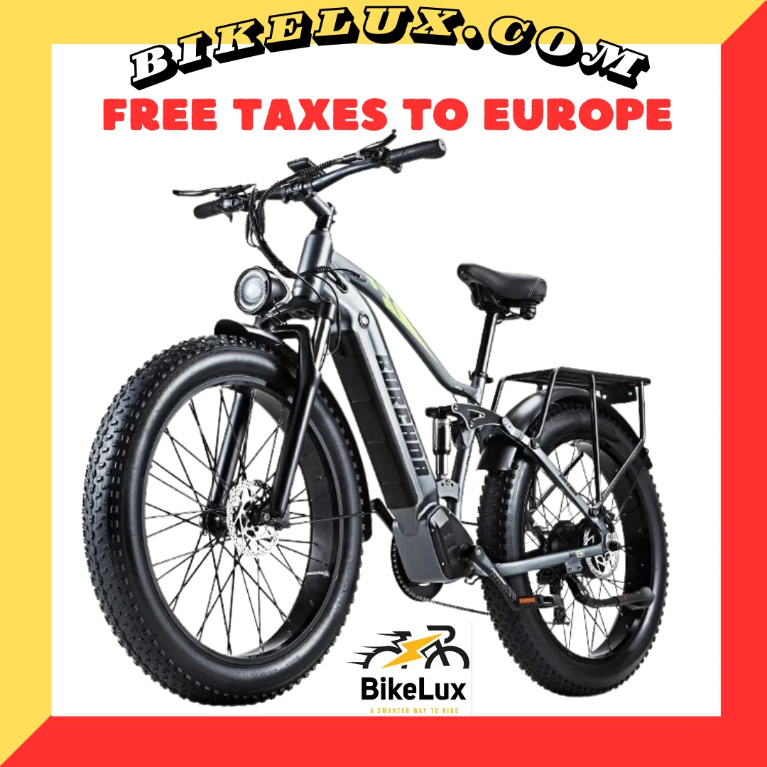 

BURCHDA RX80 Electric Bike 1000W Motor Adults 48V17.5AH Electric Bicycle 26 Inch 4.0 Fat Tires Snow Mountain Bike MTB OFF-Road