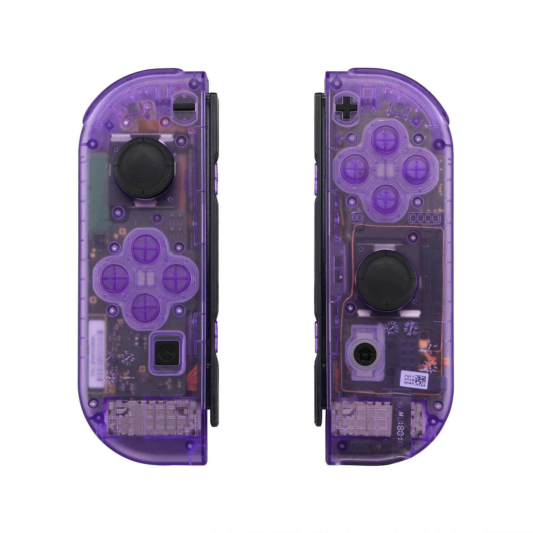 Extremerate-shell Habitação Personalizada para Nintendo Switch Controlador Joycon Oled Tampa Roxa Atômica Clara com Botões Conjunto Completo