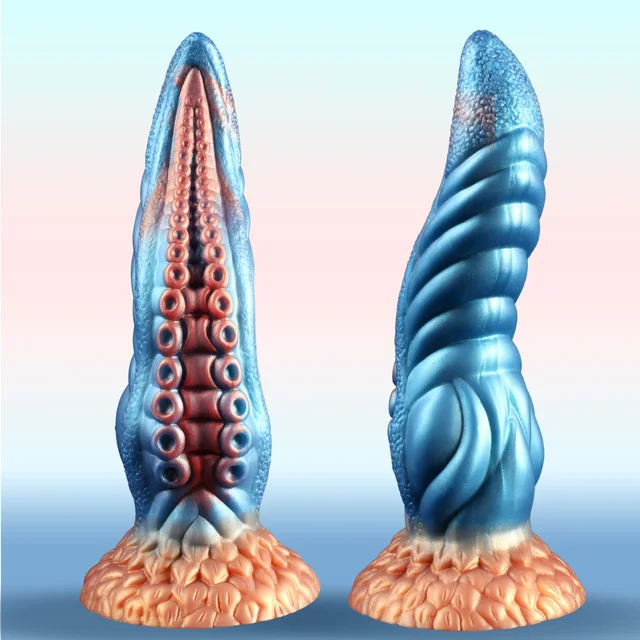 Monster Riesiger Tentakel-Dildo, riesiger konischer Dildo mit Siction Cup, ButtPlug, vaginaler Analspiel-Orgasmus, Sexspielzeug für Erwachsene für schwule Frauen 1