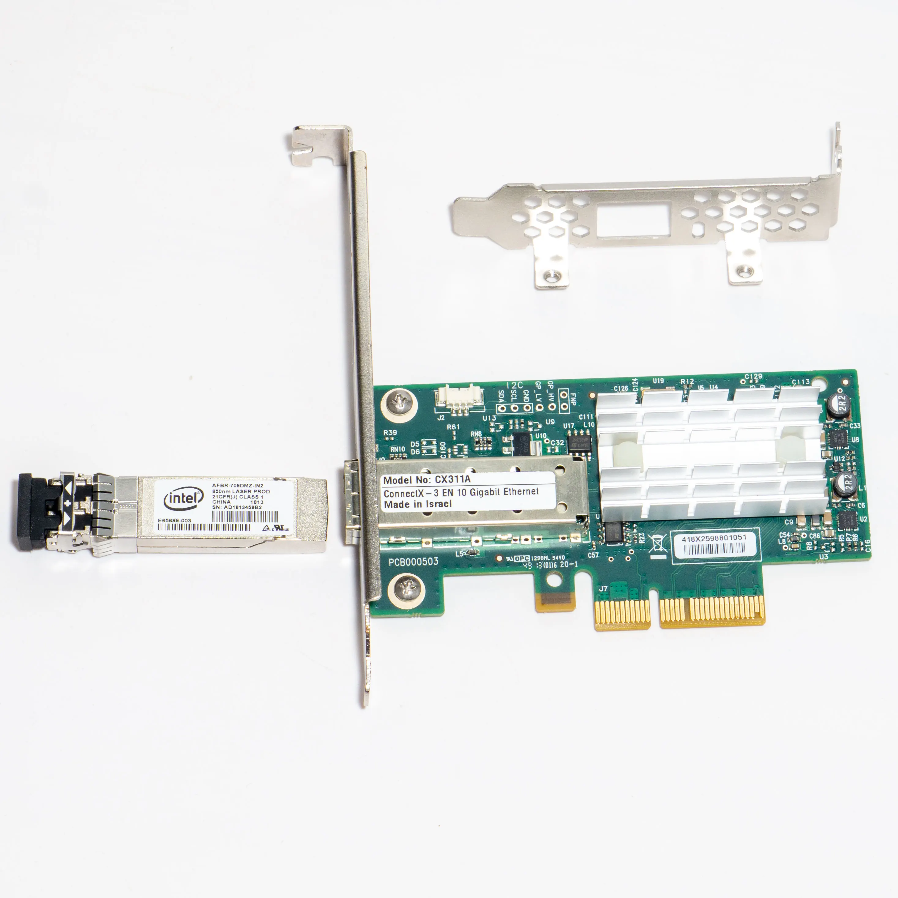 Conector Cx311a Ethernet en 10g 10 Gbps Sfp Mais Pcie Nic Mellanox-mcx311a-xcat - Imagem 3