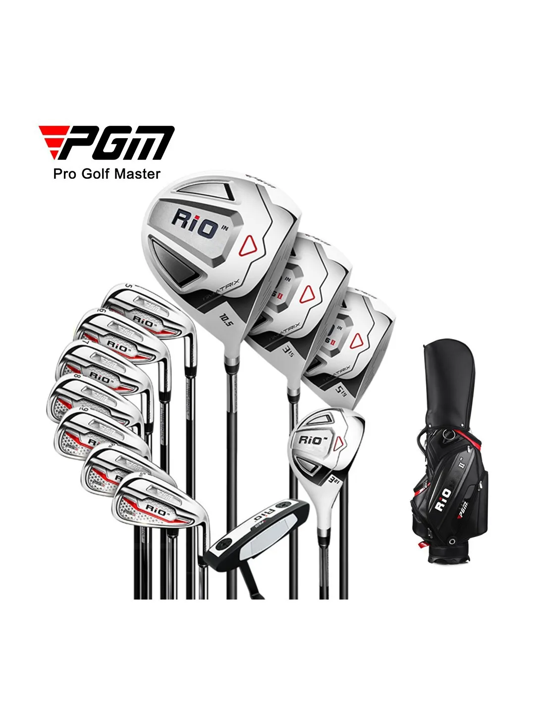 Pgm - Set 12 Club Golf Rio Con Borsa Per Il Trasporto