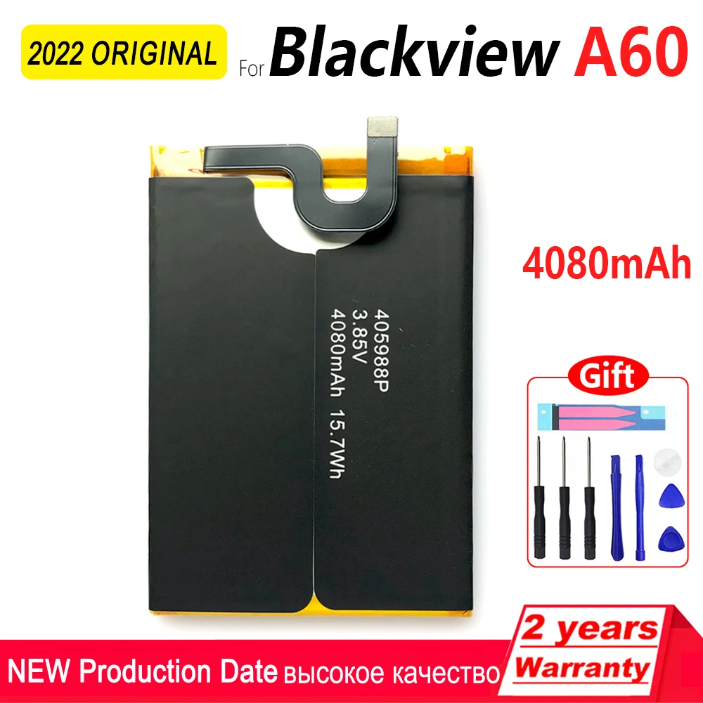 100% Оригинальный аккумулятор 4080 мАч для Blackview A60 405988p мобильный телефон