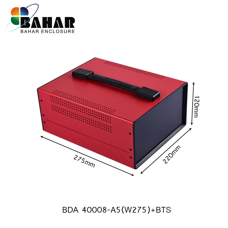 Metal Bateria Gabinete para Eletrônica Caixa de Ferro Caixa de Conexão do Fio Caixa do Instrumento Projeto Habitação Bda40008-w275
