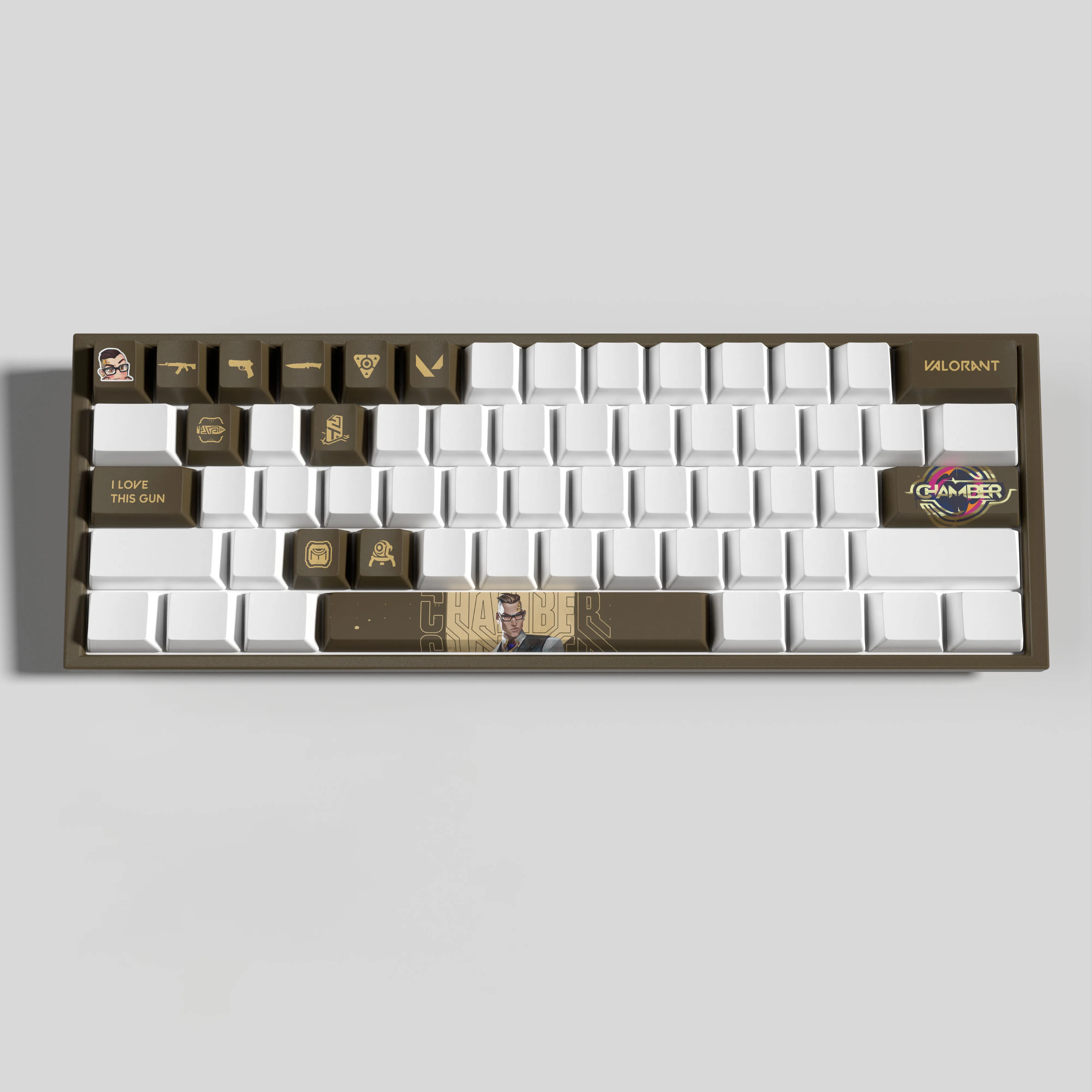 Câmara Valorant Keycaps Perfil Oem 14 Teclas Mini Grupo Pbt Dye Sub Keycaps Novo Design - Imagem 2