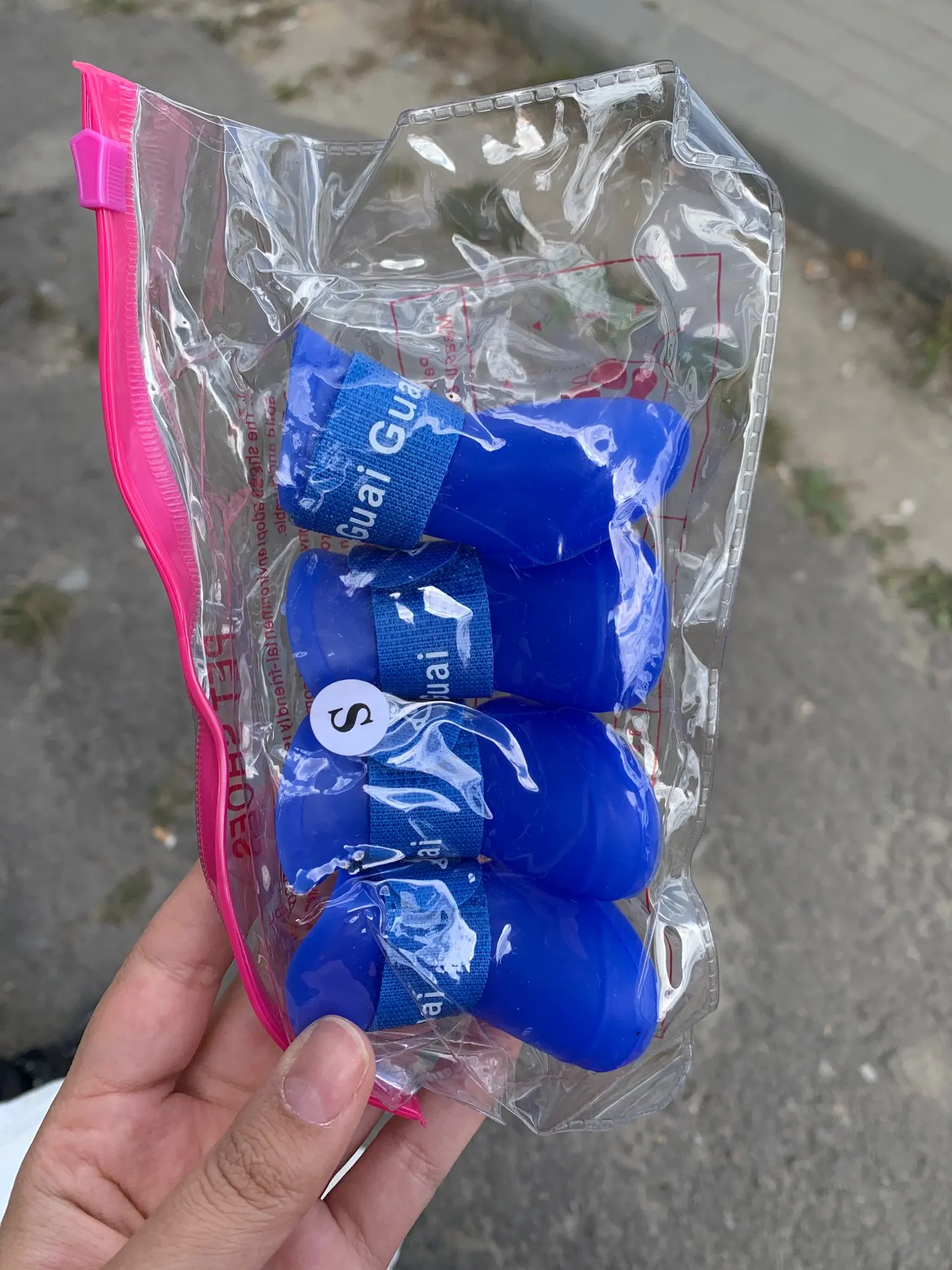 Waterproof Rubber Rain Boots For Dogs