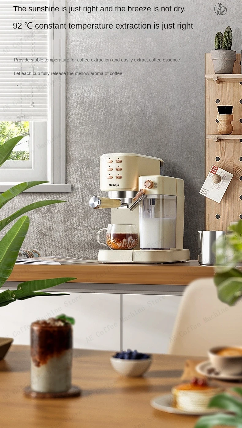 Description Picture 4 of itemBeginner's home espresso machine Italian high-pressure extraction coffee machine Semi-automatic milk frothing coffee machine