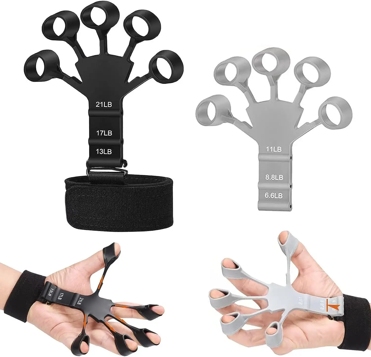 Five-finger Stretcher Wrist Exerciser Silicone Toy for Grip Enhancement The  Gripster Strength Trainer - AliExpress