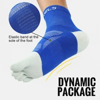 WRELS 1/2/3 paires chaussettes à orteils cinq Performance athlétique course évacuation de l'humidité anti-dérapant cinq doigts chaussettes à Compression orteil chaussettes 4