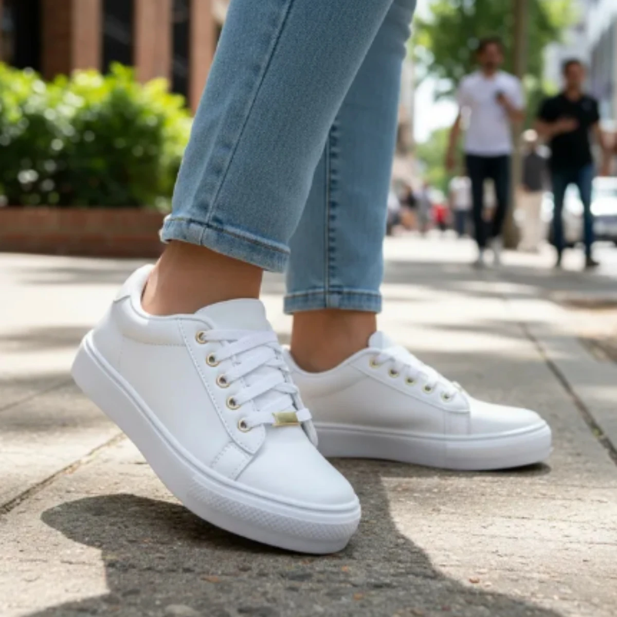 Tenis Feminino Casual Macio Leve Confortável para Trabalho Escola e ...