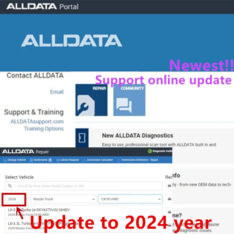 

2024 Online Account Alldata Auto Data Repair Diagram alldata Software Database for PC Webpage Android Phone Tablet US/EU Version