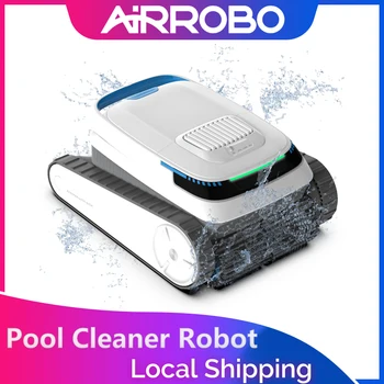 AIRROBO Robot pulitore per piscine intelligente: autonomia di 120 minuti, arrampicata su pareti, pulisce pavimenti/pareti/line d'acqua per piscine interrate e superiori