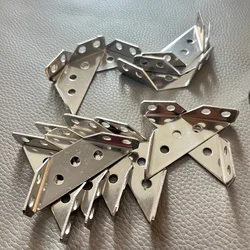 Stainless Steel Right Angle Brackets - 10 Set Pack for Furniture and Cabinet Hardware (10pcs)