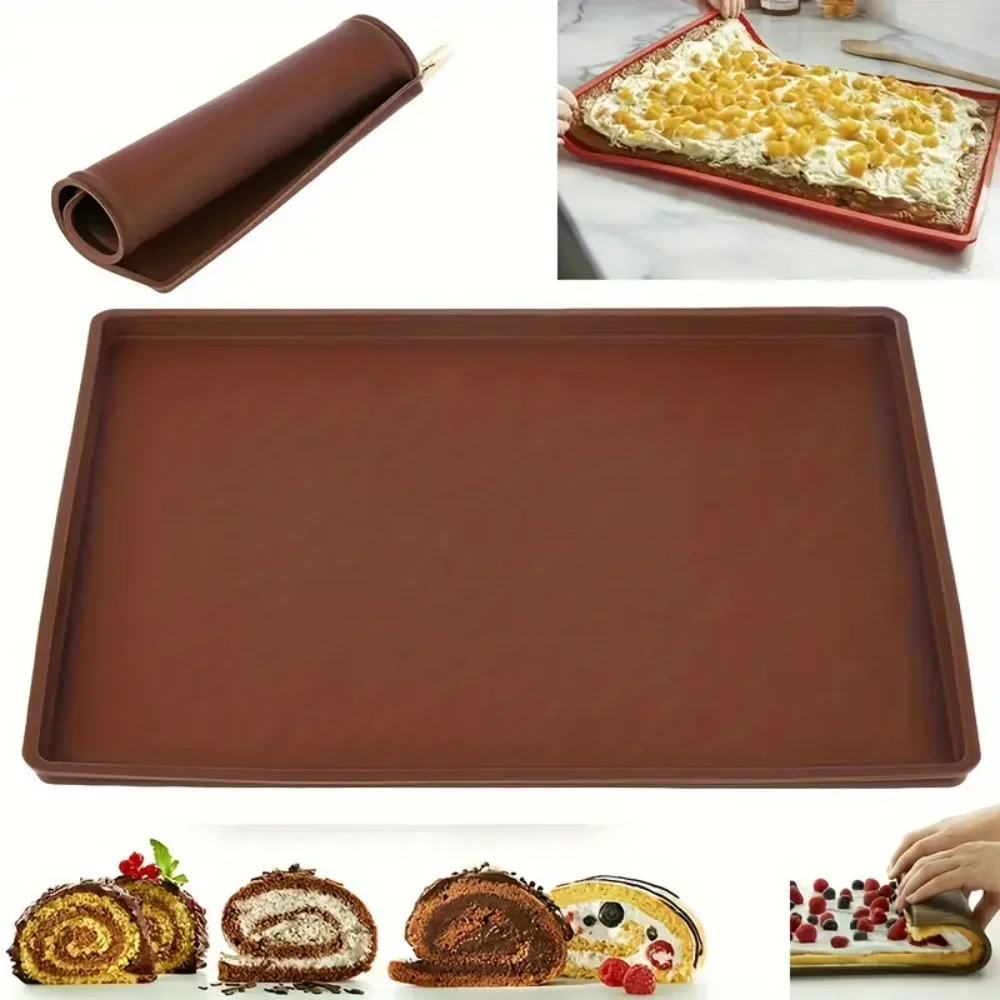 Silicone Non-Stick Baking and Pastry Mat Set - Reusable Kitchen Utensils and Tools