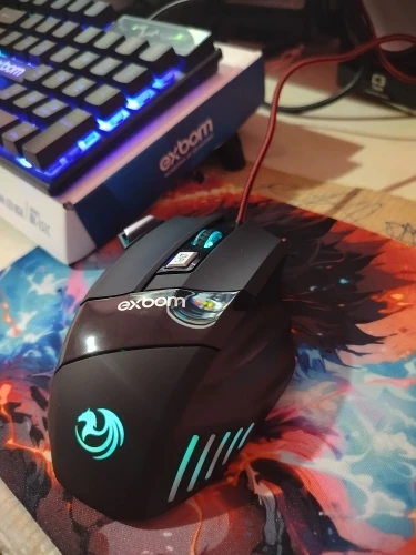 Kit Teclado Semi-mecânico + Mouse Gamer 3200 Dpi + Mouse Pad photo review