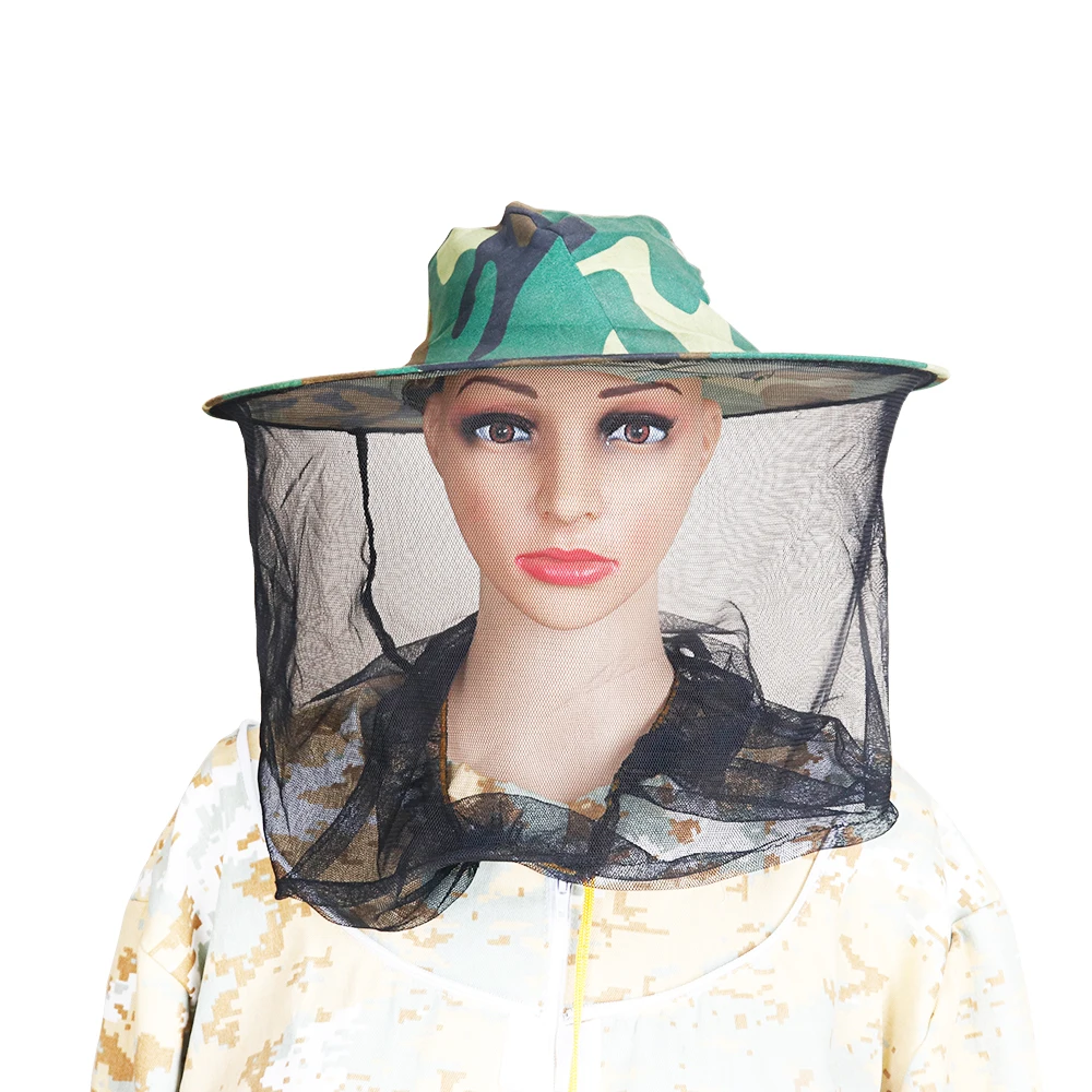 Beekeeping Hat Clothing Summer Air Gauze Element Protective Camouflage Hat-veil Combo Cap Goods Tools For Beekeeper Supplies