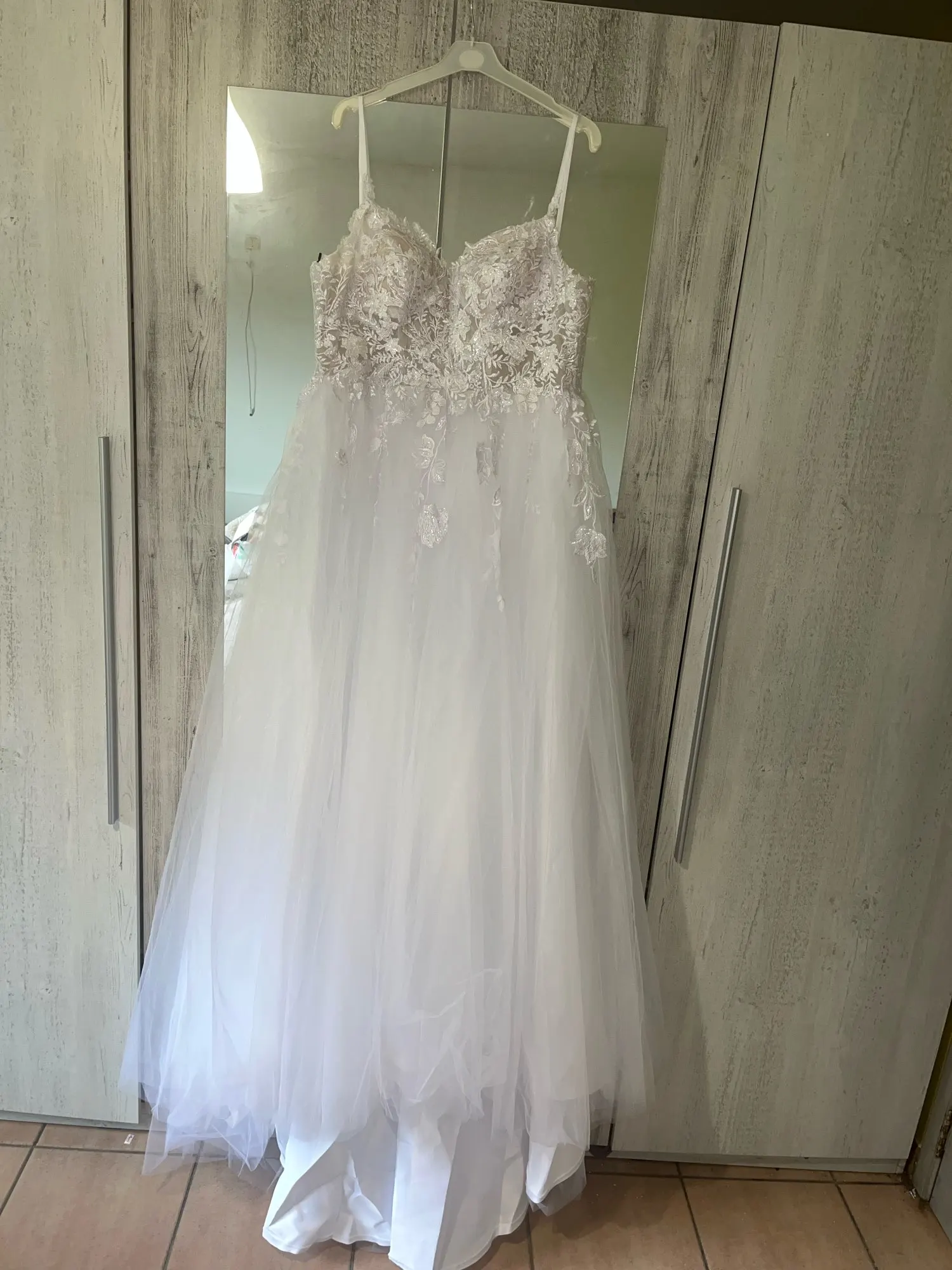 Boho lace wedding dress photo review