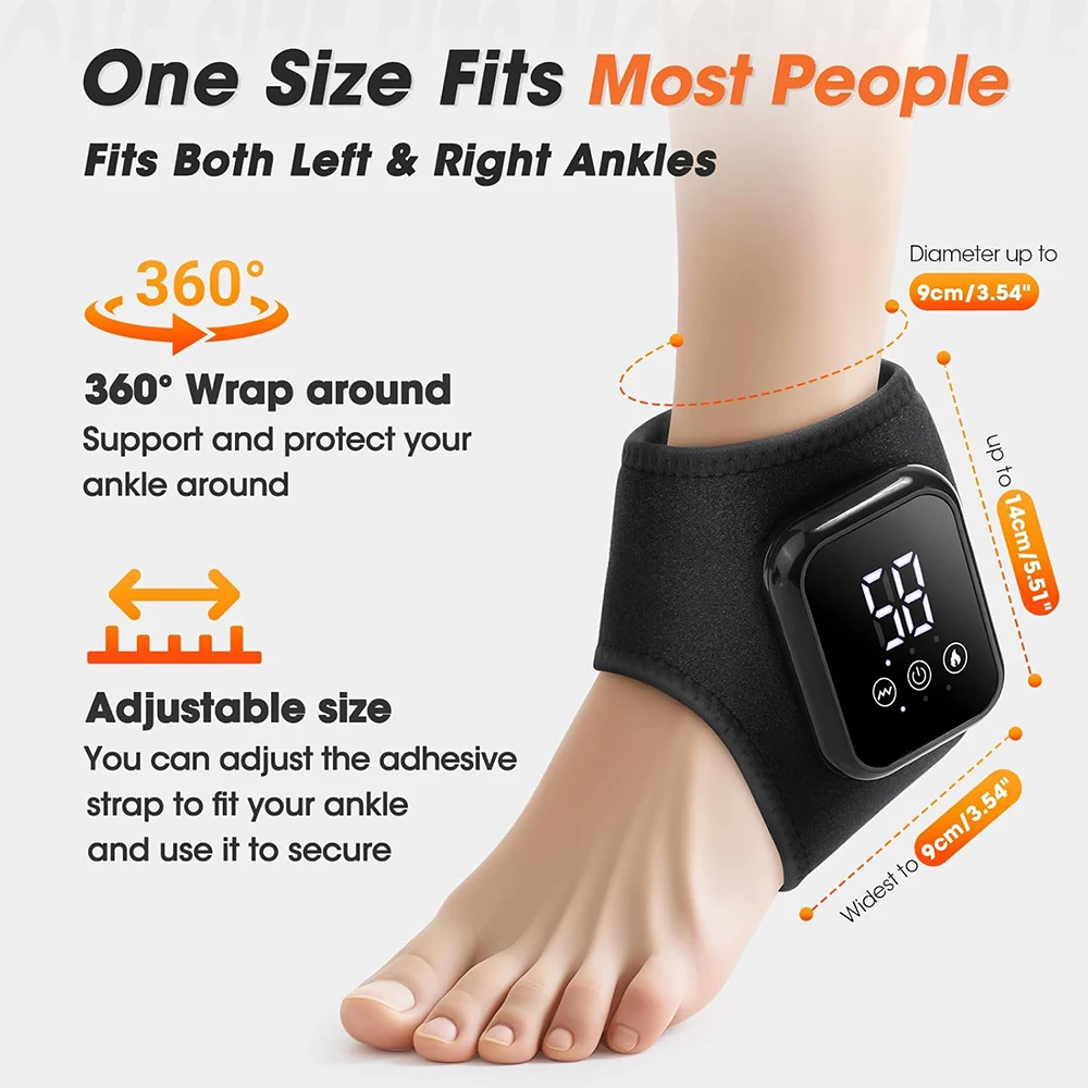 Heated Ankle Brace Massager Set 4
